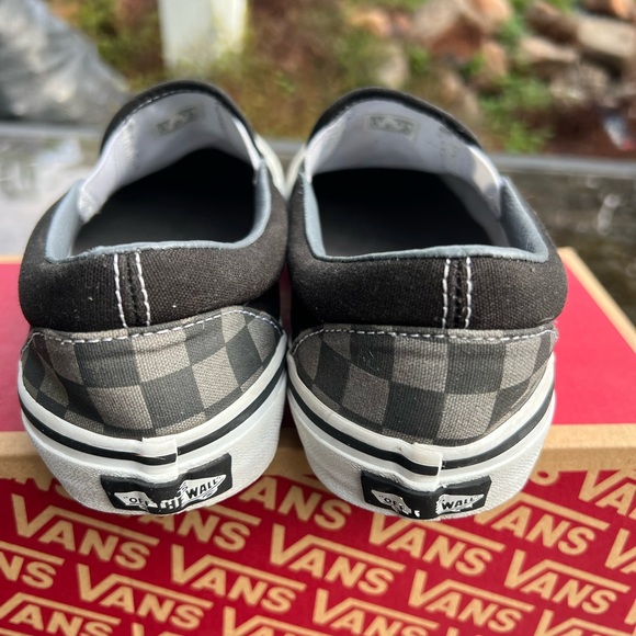 Vans Gray and Black Checkered Slip-Ons - Picture 3 of 7